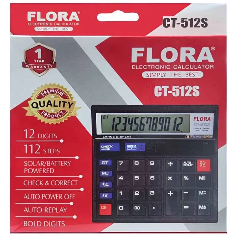 ماشین حساب فلورا Flora CT-512S