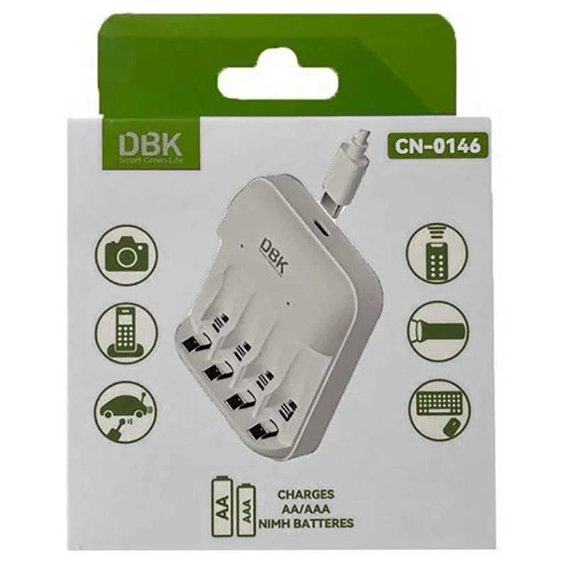 شارژر باتری 4 عددی دی بی کی DBK CN-0146 Type-c