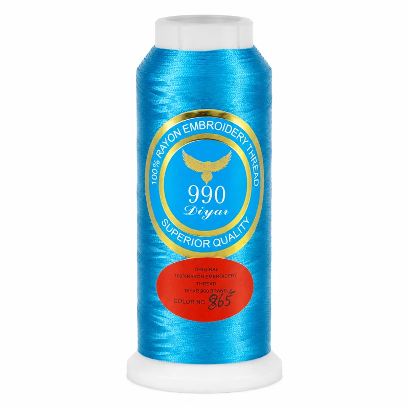 نخ گلدوزی ابریشم کد 865 رنگ آبی فیروزهای (Diyar 990)