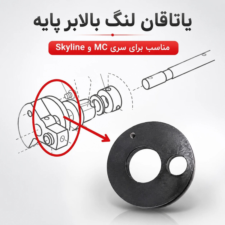 نحوه قرارگیری یاتاقان لنگ در میل پایه ژانومه