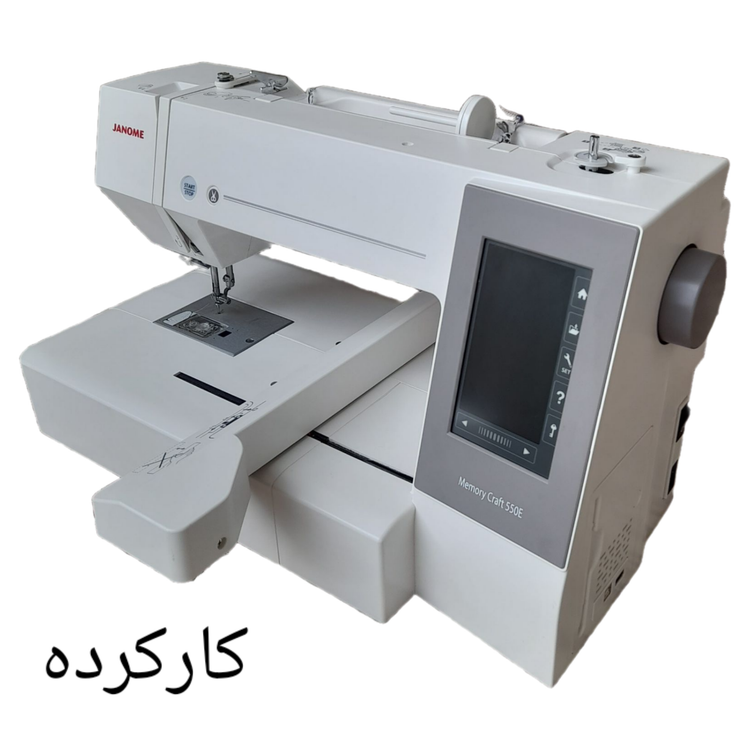 چرخ گلدوزی ژانومه ۵۵۰ کارکرده در حد آکبند