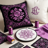 نخ گلدوزی پلیاستر کندل Candle کد 273 رنگ بنفش شرابی روشن