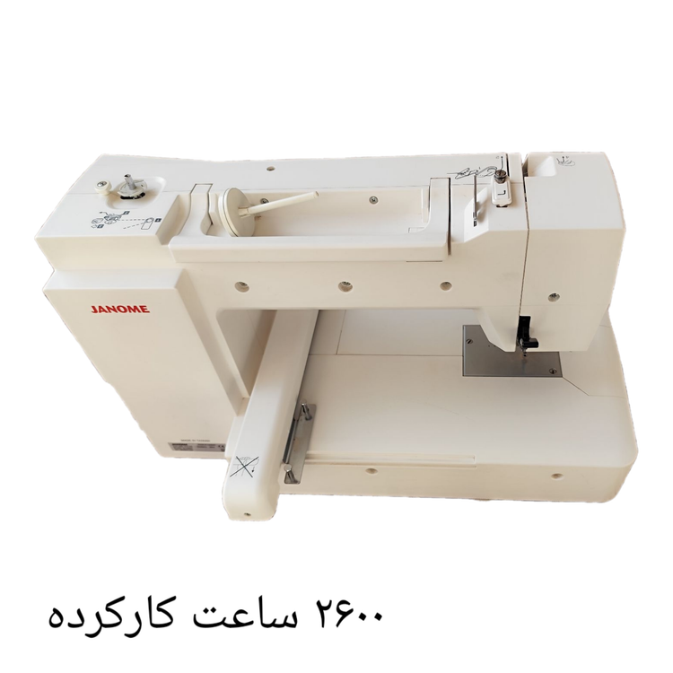 چرخ گلدوزی ژانومه مدل 450 نوار صورتی 2600 ساعت کارکرد
