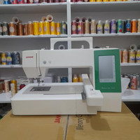 چرخ گلدوزی ژانومه مدل 450 نوار سبز - کارکرده تایم پاک شده