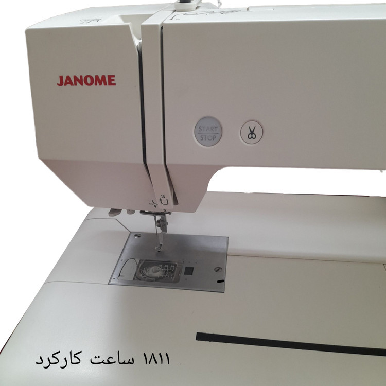 چرخ گلدوزی ژانومه مدل 450 نوار سبز - کارکرده با حدود 1811 ساعت کارکرد واقعی
