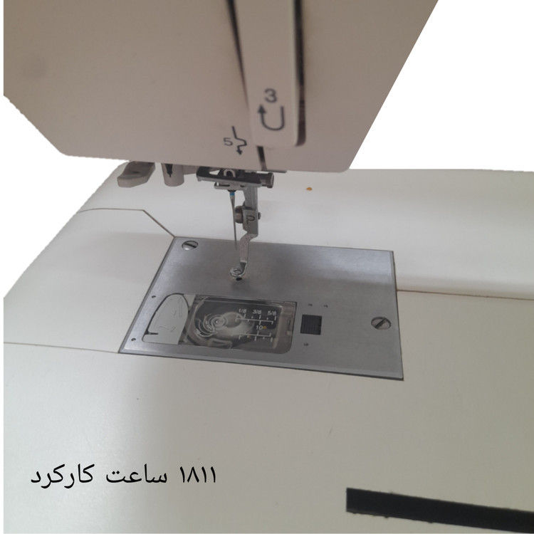 چرخ گلدوزی ژانومه مدل 450 نوار سبز - کارکرده با حدود 1811 ساعت کارکرد واقعی