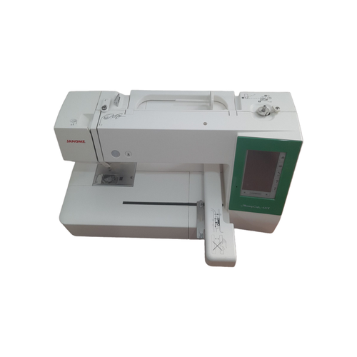 چرخ گلدوزی ژانومه مدل 450 نوار سبز - کارکرده با 2900 ساعت کارکرد واقعی