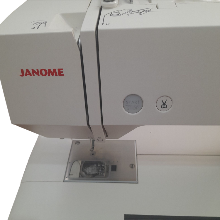 چرخ گلدوزی ژانومه مدل 450 نوار سبز - کارکرده با 2900 ساعت کارکرد واقعی