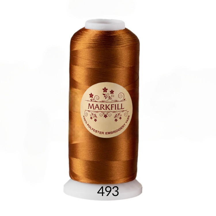 نخ گلدوزی ۵۰۰۰ یاردی خ گلدوزی پلی استر مارکفیل (Markfill) کد 493– پلیاستر اعلا