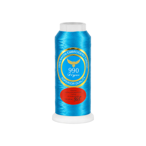 نخ گلدوزی ابریشم کد 865 رنگ آبی فیروزهای (Diyar 990)