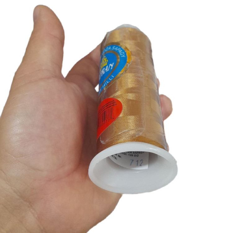 نخ گلدوزی ابریشم Safran کد 712 رنگ طلایی خردلی