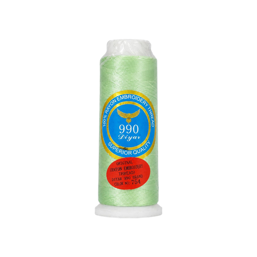 نخ گلدوزی ابریشم کد 754 رنگ سبز پاستلی روشن/نعنایی