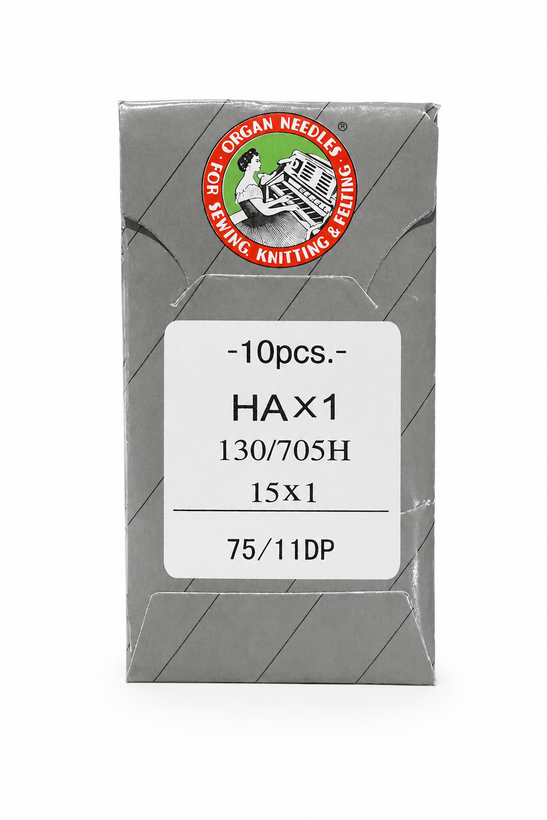 سوزن ژرسه دوز اصل ارگان چرخ خانگی HA11 DP سایز 11 بسته 10 عددی