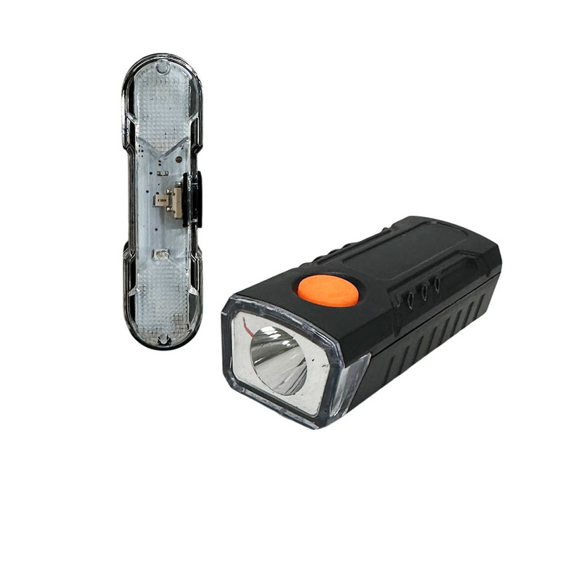 چراغ شارژی دوچرخه مدل DS-57-A ست کامل