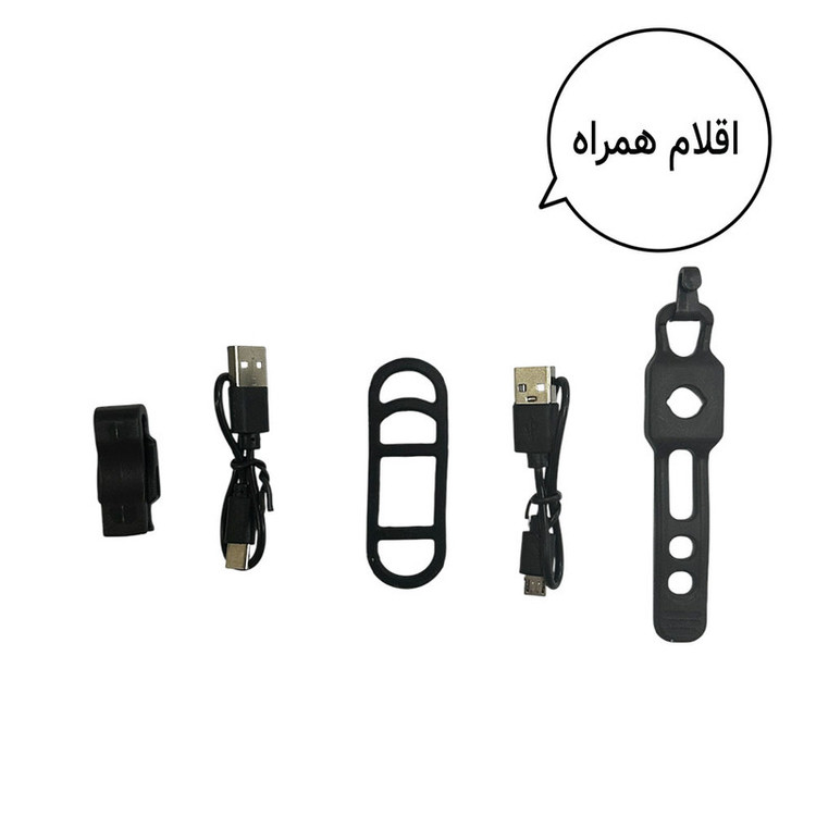 چراغ جلو و عقب دوچرخه با قابلیت شارژ USB