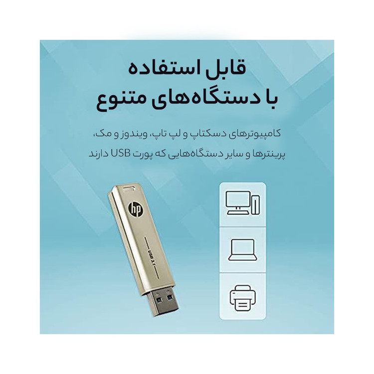 نمای نزدیک از پورت کشویی فلش مموری اچ پی X796W
