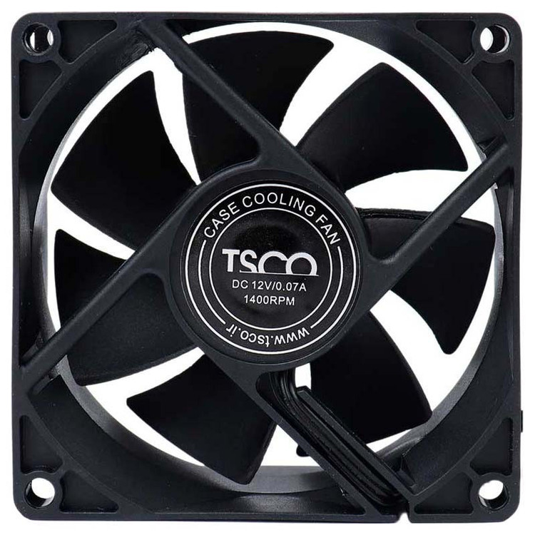 فن کیس ۸ سانتی تسکو مدل T-FAN 02 برای خنکسازی قطعات