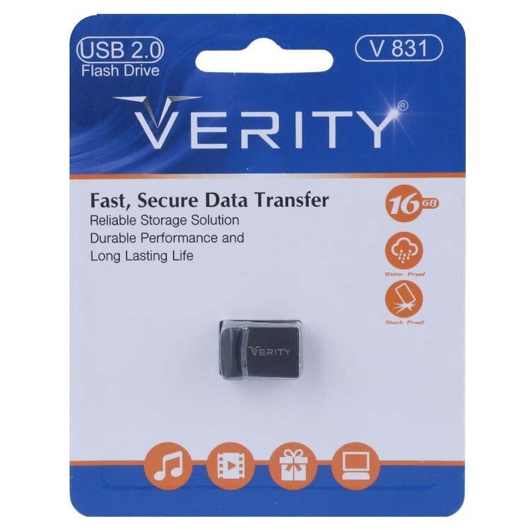 فلش مموری وریتی مدل V 831 ظرفیت ۱۶ گیگابایت با بدنه فلزی