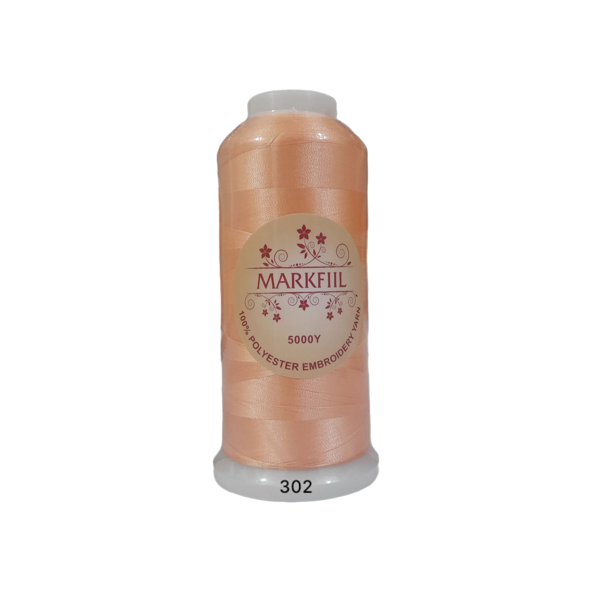 نخ گلدوزی مارک‌فیل MARKFIL کد 302 | 5000 یارد 100 درصد پلی‌استر