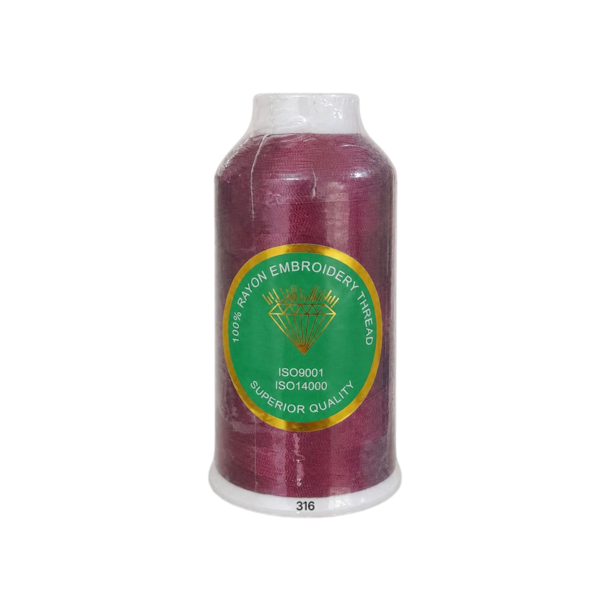 نخ گلدوزی ۱۰۰٪ ریون مدل Superior Quality - کد ۳۱۶ (زرشکی)