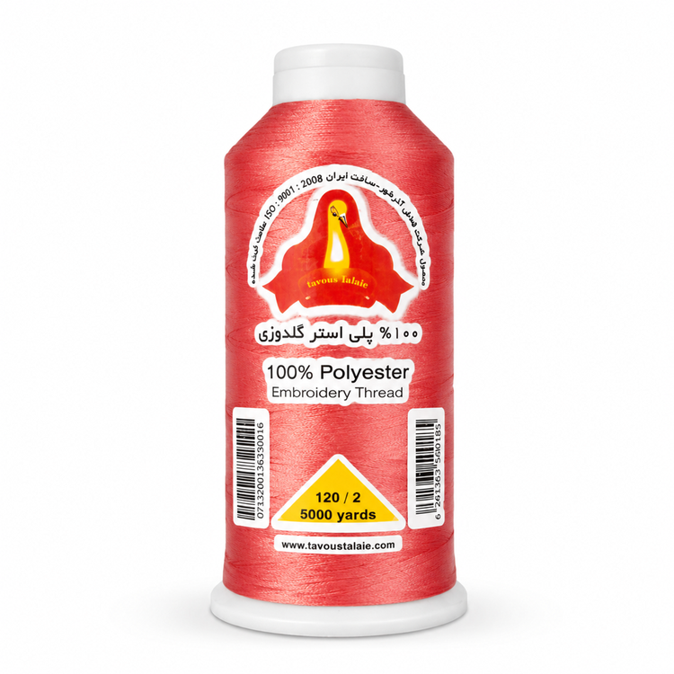 خرید نخ گلدوزی ۱۰۰٪ پلیاستر طاووس ساخت ایران