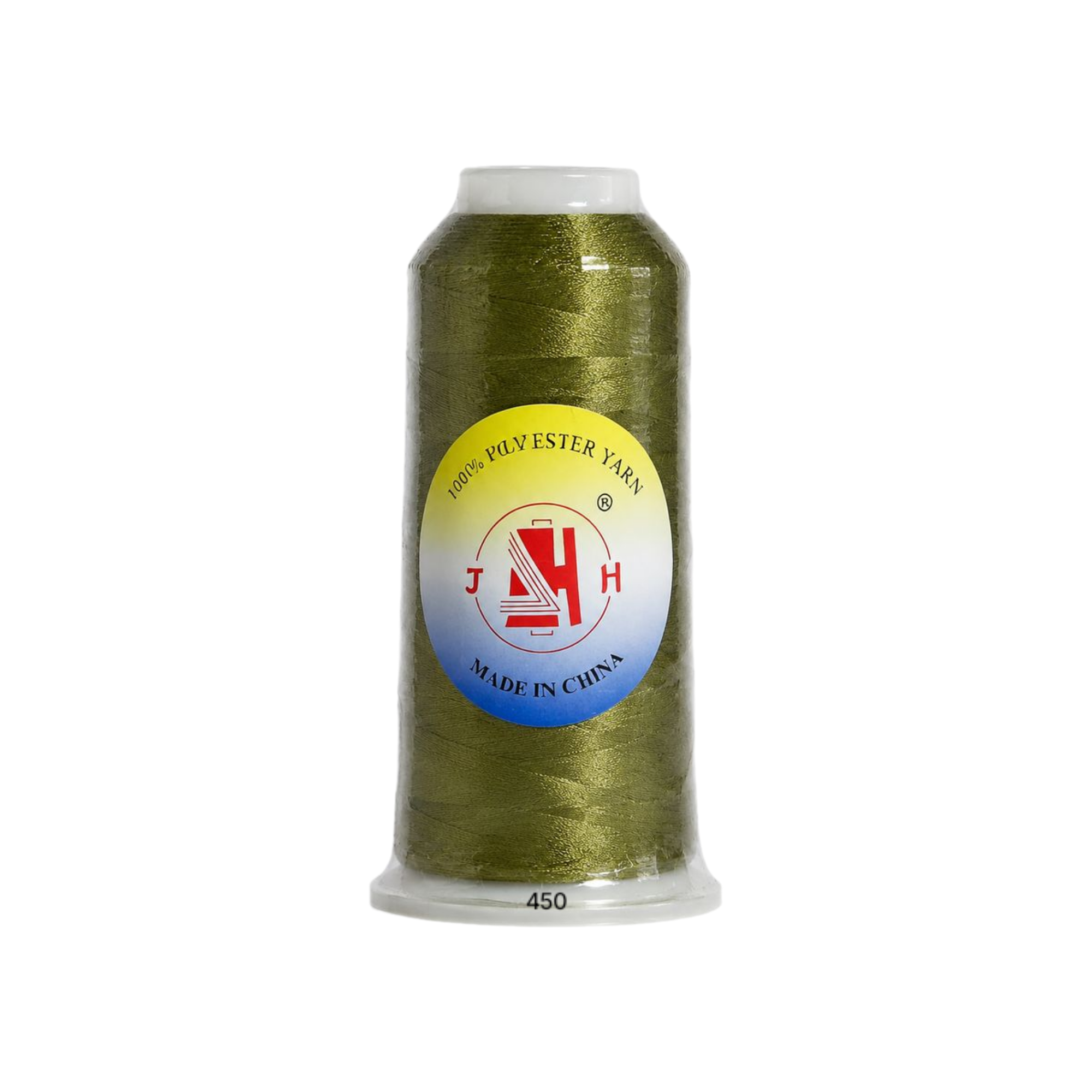 نخ گلدوزی پلی‌استر JH کد ۴۵۰ رنگ سبز زیتونی