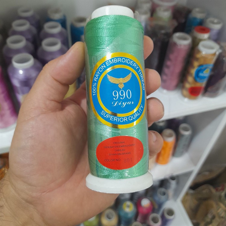 نخ گلدوزی ابریشم کد 891 رنگ آبی نفتی کلاسیک - ارسال سریع