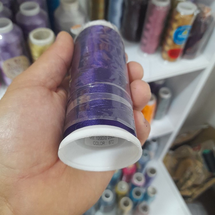 نخ گلدوزی ابریشم کد 672 رنگ صورتی باربی - ارسال سریع