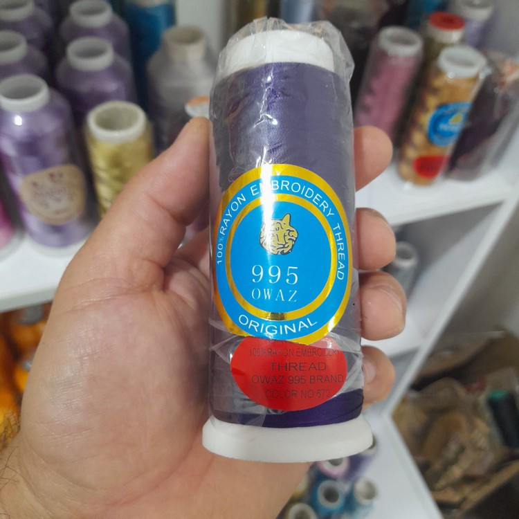 نخ گلدوزی ابریشم کد 672 رنگ صورتی باربی - ارسال سریع