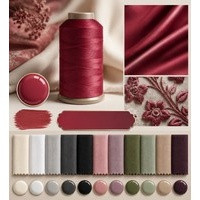 نخ گلدوزی پلی استر مارکفیل کد 312 رنگ زرشکی اناری عمیق