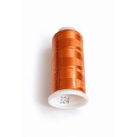نخ گلدوزی پلی استر مارکفیل کد 324 - 5000 یارد - نارنجی روشن - مناسب گلدوزی ماشینی و دستی