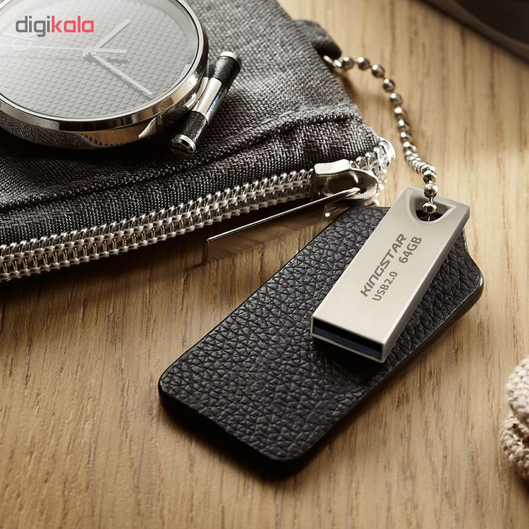 فلش مموری کینگ استار مدل KS222 ظرفیت 16 گیگابایت با درگاه USB 2.0، سرعت نوشتن 25 و خواندن 10 مگابایت بر ثانیه، مقاوم در برابر آب، ضربه و گردوغبار، بدنه فلزی و سازگار با ویندوز، مک و لینوکس
